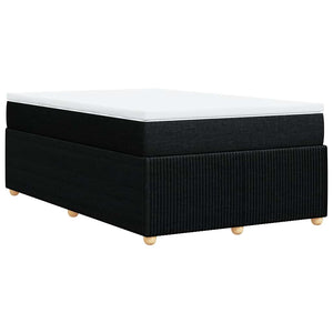 Κρεβάτι Boxspring με Στρώμα Μαύρο 120x200 εκ. Υφασμάτινο - Pakobazaar