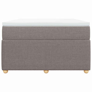 Κρεβάτι Boxspring με Στρώμα Taupe 120x200 εκ. Υφασμάτινο - Pakobazaar