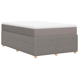 Κρεβάτι Boxspring με Στρώμα Taupe 120x200 εκ. Υφασμάτινο - Pakobazaar