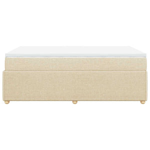 Κρεβάτι Boxspring με Στρώμα Κρεμ 120x200 εκ. Υφασμάτινο