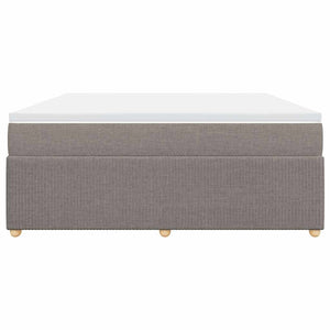 Κρεβάτι Boxspring με Στρώμα Taupe 180x200 εκ. Υφασμάτινο
