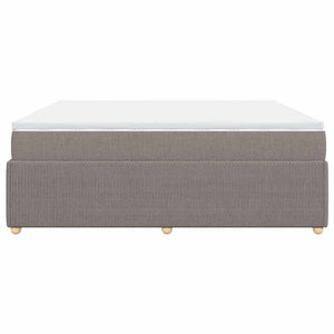 Κρεβάτι Boxspring με Στρώμα Taupe 180x200 εκ. Υφασμάτινο