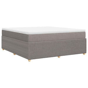 Κρεβάτι Boxspring με Στρώμα Taupe 180x200 εκ. Υφασμάτινο