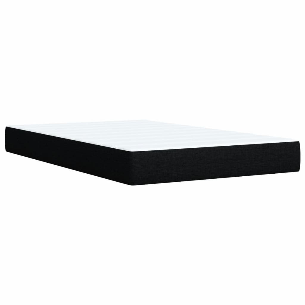 Κρεβάτι Boxspring με Στρώμα Μαύρο 80 x 200 εκ. Υφασμάτινο - Pakobazaar