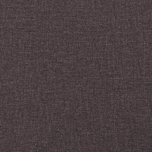 Κρεβάτι Boxspring με Στρώμα Σκούρο Καφέ 90x200 εκ. Υφασμάτινο
