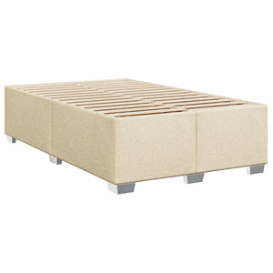 Κρεβάτι Boxspring με Στρώμα Κρεμ 120x190 εκ. Υφασμάτινο