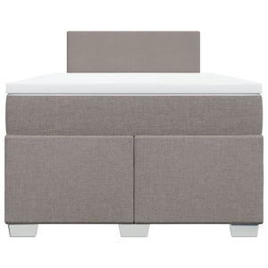Κρεβάτι Boxspring με Στρώμα Taupe 120x200 εκ. Υφασμάτινο