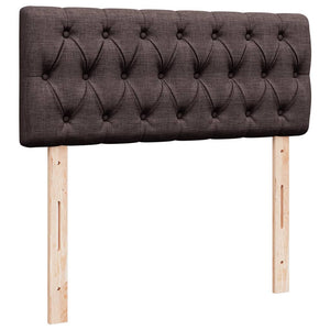 Κρεβάτι Boxspring με Στρώμα Σκούρο Καφέ 120x200 εκ. Υφασμάτινο