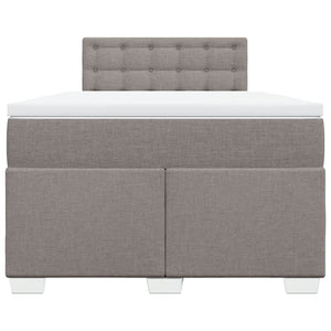 Κρεβάτι Boxspring με Στρώμα Taupe 120x200 εκ. Υφασμάτινο