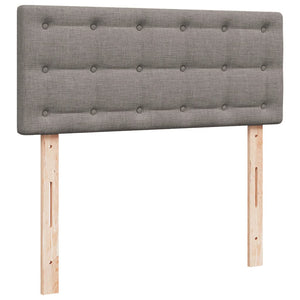 Κρεβάτι Boxspring με Στρώμα Taupe 120x200 εκ. Υφασμάτινο