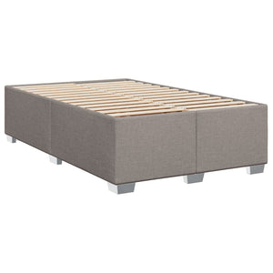 Κρεβάτι Boxspring με Στρώμα Taupe 120x200 εκ. Υφασμάτινο