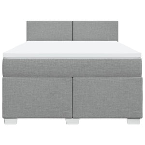 Κρεβάτι Boxspring με Στρώμα Αν. Πράσινο 160x200εκ Υφασμάτινο - Pakobazaar