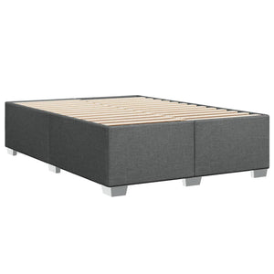 Κρεβάτι Boxspring με Στρώμα Σκούρο Γκρι 160x200 εκ Υφασμάτινο - Pakobazaar