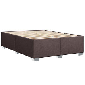 Κρεβάτι Boxspring με Στρώμα Σκούρο Καφέ 160x200 εκ Υφασμάτινο - Pakobazaar