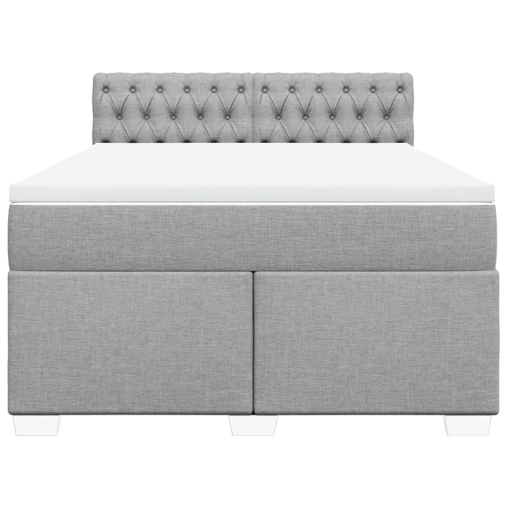 Κρεβάτι Boxspring με Στρώμα Αν. Πράσινο 160x200εκ Υφασμάτινο - Pakobazaar