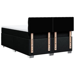 Κρεβάτι Boxspring με Στρώμα Μαύρο 160x200 εκ. Υφασμάτινο - Pakobazaar