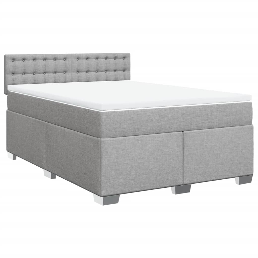 Κρεβάτι Boxspring με Στρώμα Αν. Πράσινο 160x200εκ Υφασμάτινο - Pakobazaar