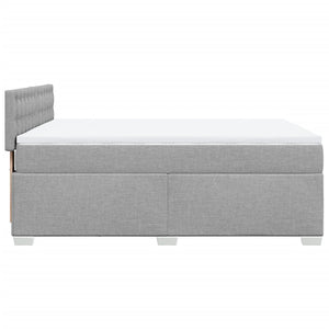 Κρεβάτι Boxspring με Στρώμα Αν. Πράσινο 160x200εκ Υφασμάτινο - Pakobazaar