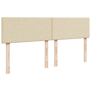 Κρεβάτι Boxspring με Στρώμα Κρεμ 180x200 εκ. Υφασμάτινο