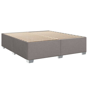 Κρεβάτι Boxspring με Στρώμα Taupe 180x200 εκ. Υφασμάτινο - Pakobazaar