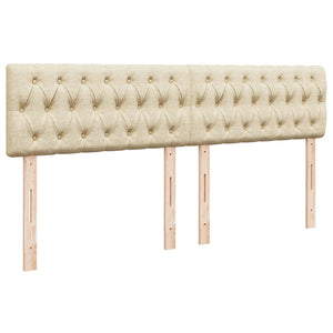 Κρεβάτι Boxspring με Στρώμα Κρεμ 180x200 εκ. Υφασμάτινο - Pakobazaar
