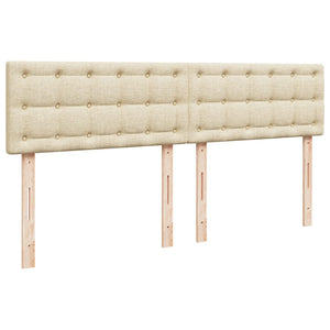 Κρεβάτι Boxspring με Στρώμα Κρεμ 180x200 εκ. Υφασμάτινο - Pakobazaar