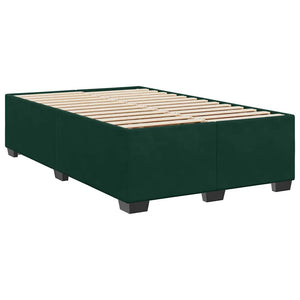 Κρεβάτι Boxspring με Στρώμα Σκούρο Πράσινο 120x190εκ. Βελούδινο