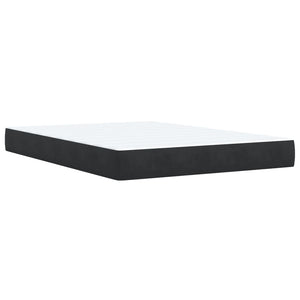 Κρεβάτι Boxspring με Στρώμα Μαύρο 160x200 εκ. Βελούδινο - Pakobazaar