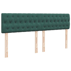 Κρεβάτι Boxspring με Στρώμα Σκούρο Πράσινο 180x200εκ. Βελούδινο