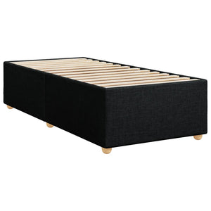 Κρεβάτι Boxspring με Στρώμα Μαύρο 80 x 200 εκ. Υφασμάτινο - Pakobazaar