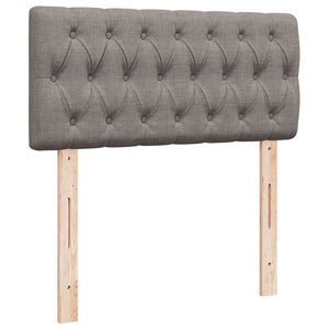 Κρεβάτι Boxspring με Στρώμα Taupe 80x200 εκ. Υφασμάτινο
