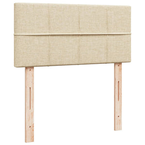 Κρεβάτι Boxspring με Στρώμα Κρεμ 90x200 εκ.Υφασμάτινο