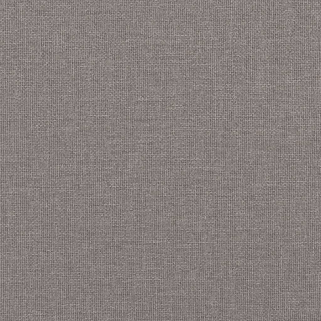 Κρεβάτι Boxspring με Στρώμα Taupe 90x200 εκ. Υφασμάτινο - Pakobazaar