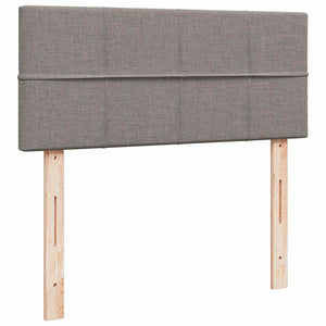 Κρεβάτι Boxspring με Στρώμα Taupe 120x190 εκ. Υφασμάτινο