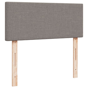 Κρεβάτι Boxspring με Στρώμα Taupe 120x200 εκ. Υφασμάτινο
