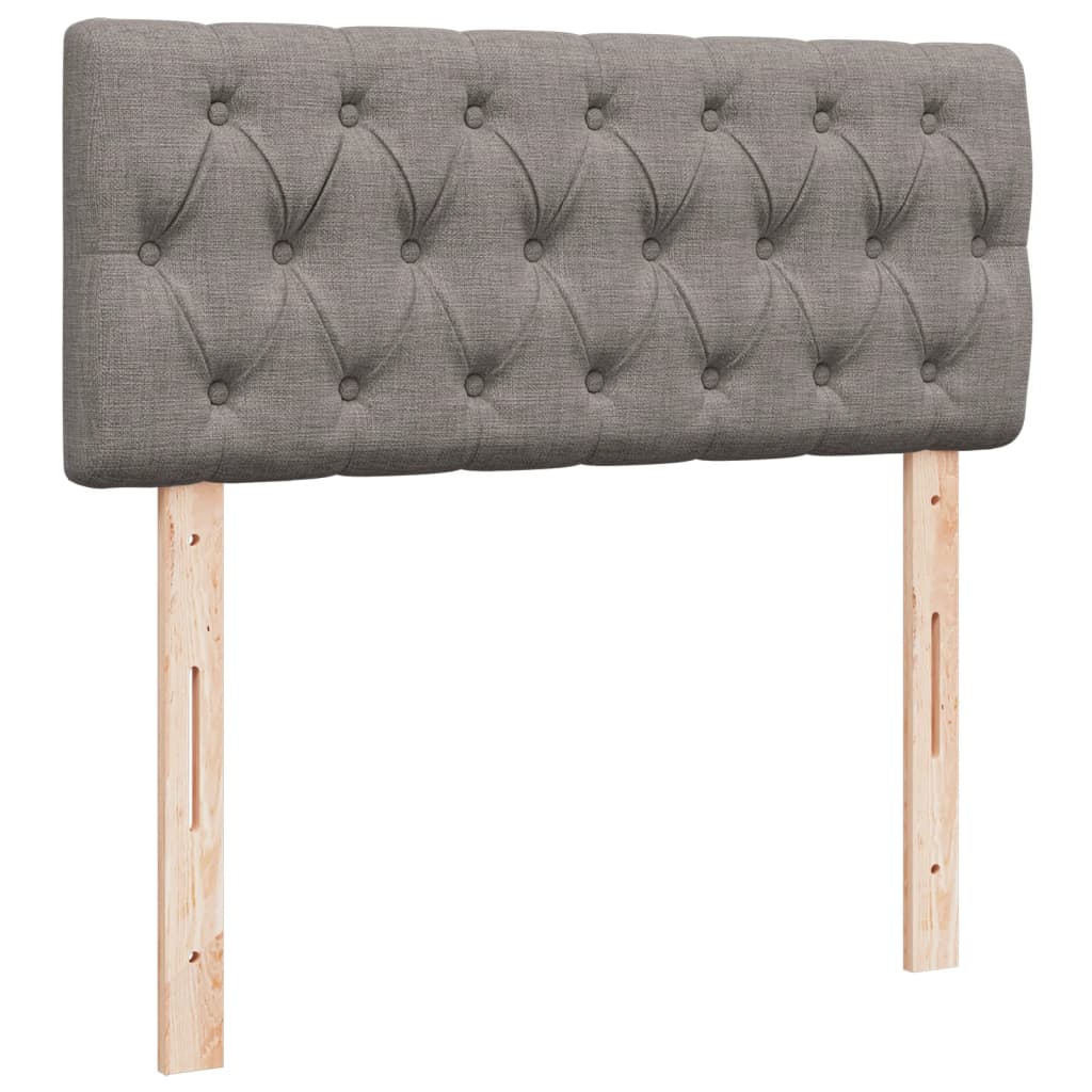 Κρεβάτι Boxspring με Στρώμα Taupe 120x200 εκ. Υφασμάτινο - Pakobazaar