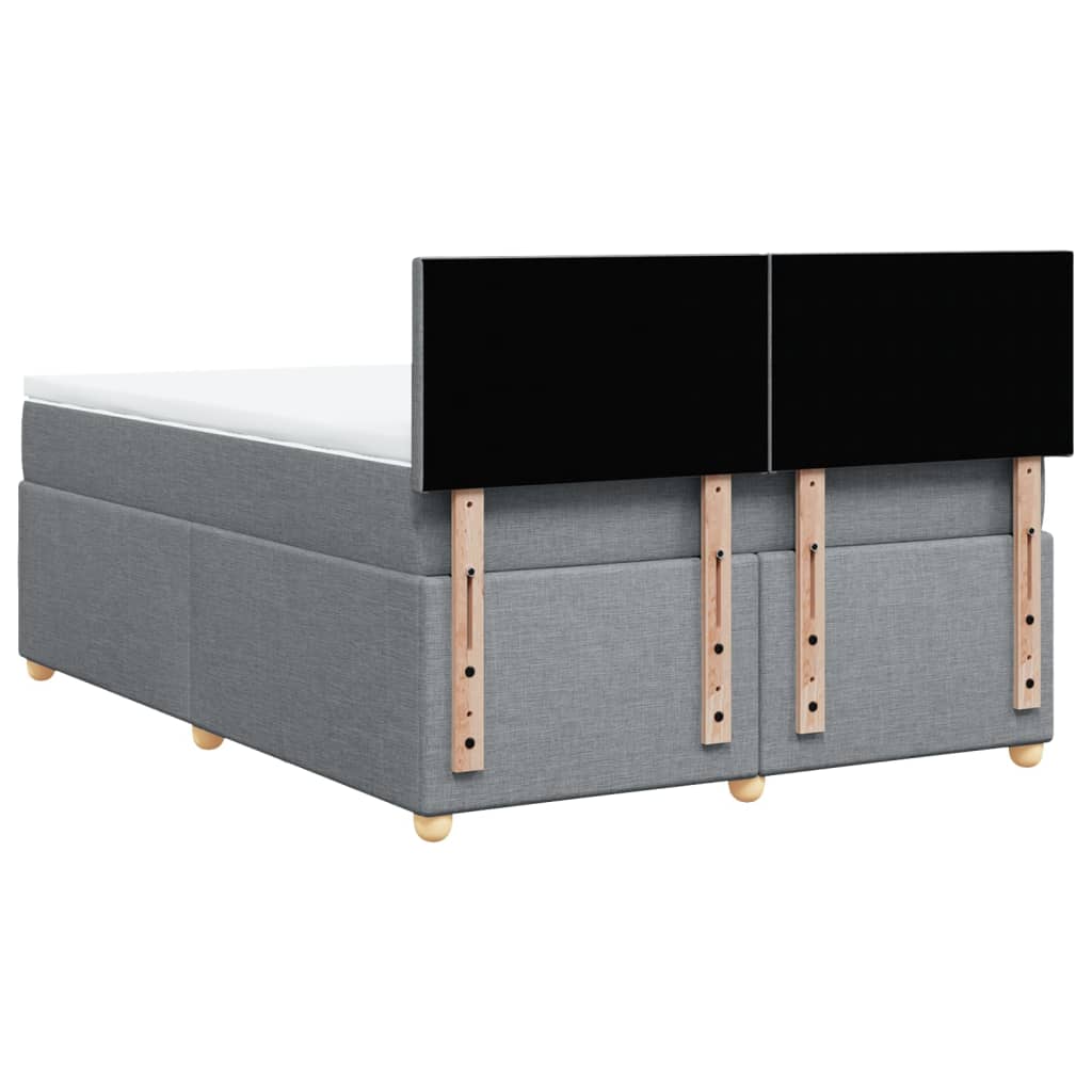 Κρεβάτι Boxspring με Στρώμα Αν. Πράσινο 160x200εκ Υφασμάτινο - Pakobazaar