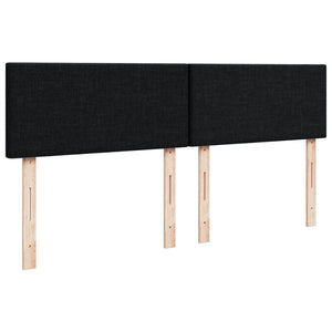 Κρεβάτι Boxspring με Στρώμα Μαύρο 160x200 εκ. Υφασμάτινο - Pakobazaar