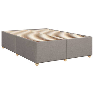 Κρεβάτι Boxspring με Στρώμα Taupe 160x200 εκ. Υφασμάτινο - Pakobazaar