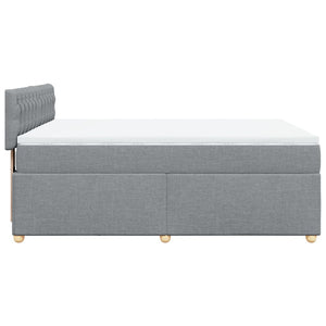 Κρεβάτι Boxspring με Στρώμα Αν. Πράσινο 160x200εκ Υφασμάτινο - Pakobazaar