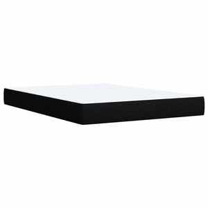 Κρεβάτι Boxspring με Στρώμα Μαύρο 160x200 εκ. Υφασμάτινο - Pakobazaar