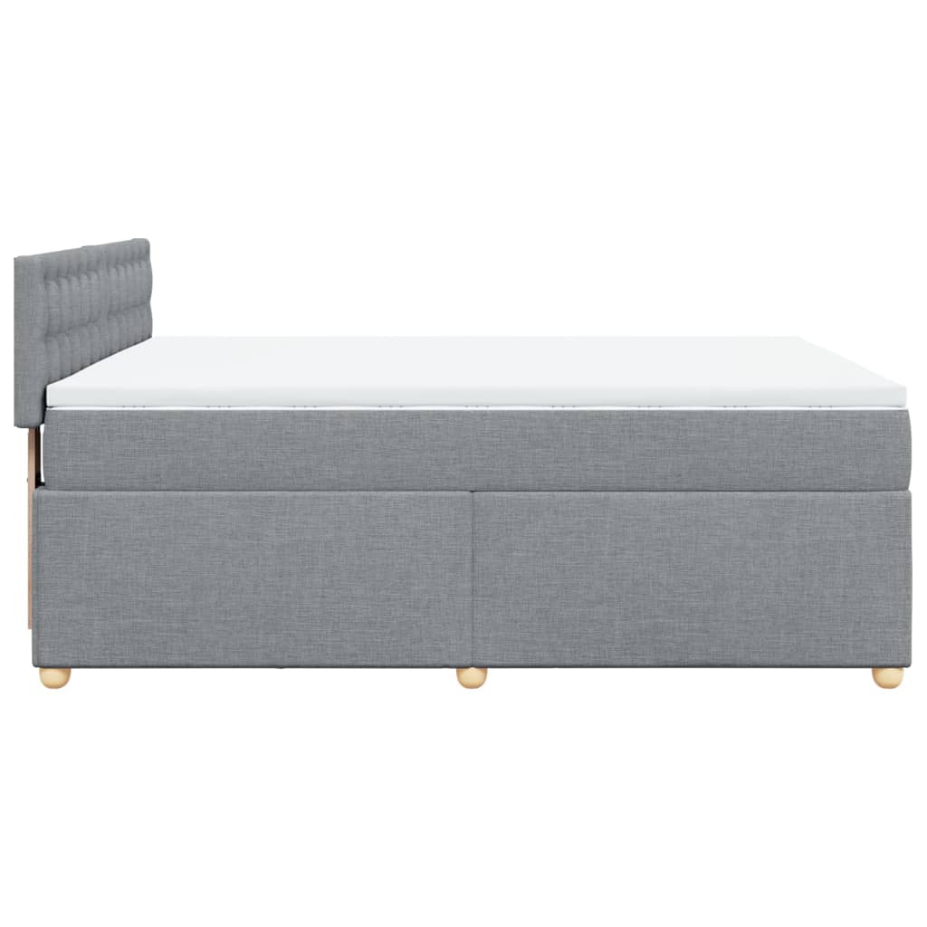 Κρεβάτι Boxspring με Στρώμα Αν. Πράσινο 160x200εκ Υφασμάτινο - Pakobazaar