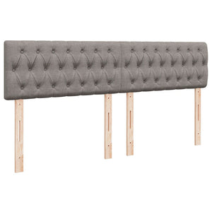 Κρεβάτι Boxspring με Στρώμα Taupe 180x200 εκ. Υφασμάτινο - Pakobazaar
