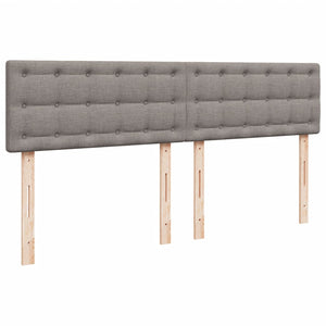 Κρεβάτι Boxspring με Στρώμα Taupe 180x200 εκ. Υφασμάτινο