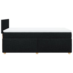 Κρεβάτι Boxspring με Στρώμα Μαύρο Single Υφασμάτινα - Pakobazaar