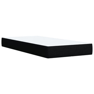 Κρεβάτι Boxspring με Στρώμα Μαύρο Single Υφασμάτινα - Pakobazaar