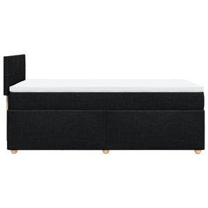 Κρεβάτι Boxspring με Στρώμα Μαύρο Single Υφασμάτινα - Pakobazaar