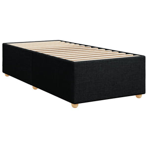 Κρεβάτι Boxspring με Στρώμα Μαύρο Single Υφασμάτινα - Pakobazaar