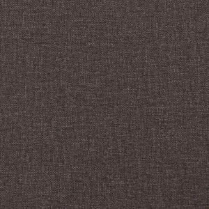 Κρεβάτι Boxspring με Στρώμα Σκούρο Καφέ 90x200 εκ. Υφασμάτινο - Pakobazaar