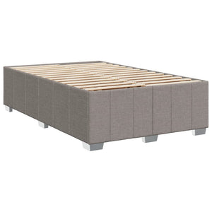 Κρεβάτι Boxspring με Στρώμα Taupe 120x200 εκ. Υφασμάτινο - Pakobazaar